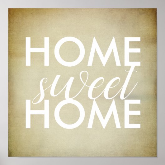 home sweet home quote poster typography design (Devant)