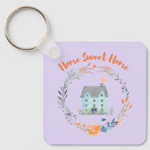 Home Sweet Home Realtor Sluiten Dank u klanten Sleutelhanger