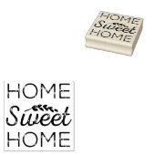 Home Sweet Home Rubber Art Stamp Rubberstempel (Gestempeld)