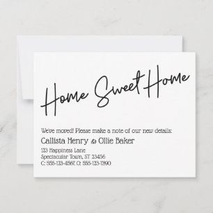 Home Sweet Home Simple Moving Faire-part
