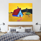 HOME SWEET HOME Stretted Canvas Print (Insitu (Slaapkamer))