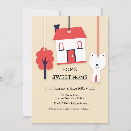 Home Sweet Home (TAN) Bewegende aankondiging (Voorkant)