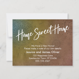 Home Sweet Home Textured, Oranje Grafische Kaart