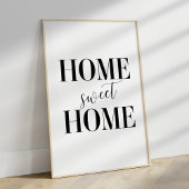 Home Sweet Home Typografie Poster Print