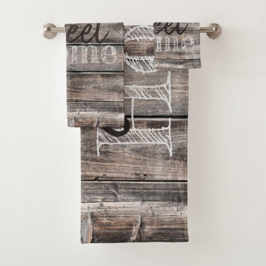 HOME SWEET HOME typographie sur bois rustique | (En situation)
