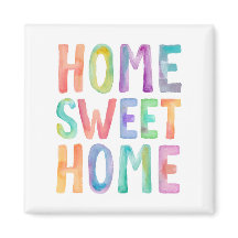 HOME SWEET HOME WATERCOLOR | MAGNET