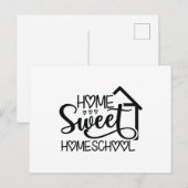 Home Sweet Homeschool Briefkaart (Voorkant / Achterkant)