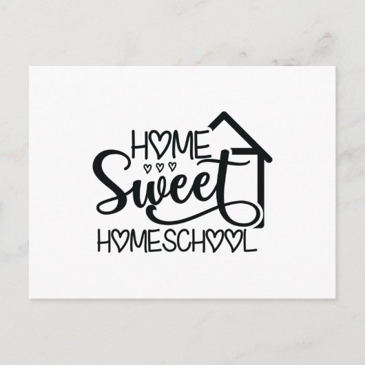 Home Sweet Homeschool Briefkaart (Voorkant)