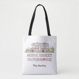 Home Sweet Motor Home Canvas tas
