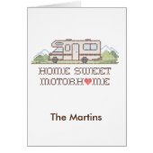 Home Sweet Motor Home Card (Devant)
