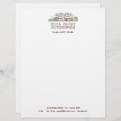 Home Sweet Motor Home Letterhead Briefhoofd Sjabloon (Voorkant / Achterkant)