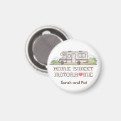 Home Sweet Motor Home Magnet Magneet (Voorkant / Achterkant)