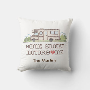 Home Sweet Motor Home Pillow Kussen