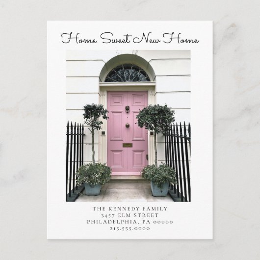 Home Sweet New Home Change of Address Photo Moving Aankondigingskaart (Voorkant)