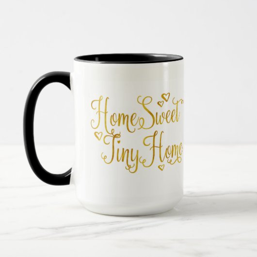 Home Sweet Tiny Home Café Mug (Gauche)
