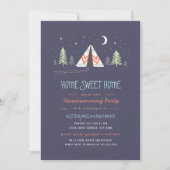 Home Sweet Tipi Invitation de chauffage domestique (Devant)