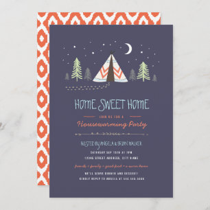 Home Sweet Tipi Invitation de chauffage domestique