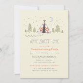 Home Sweet Tipi Invitation de chauffage domestique (Devant)