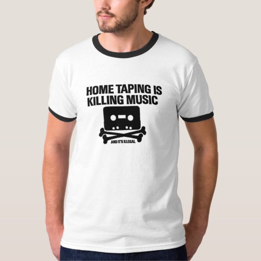 Home Taping doodt muziek T-shirt (Voorkant)