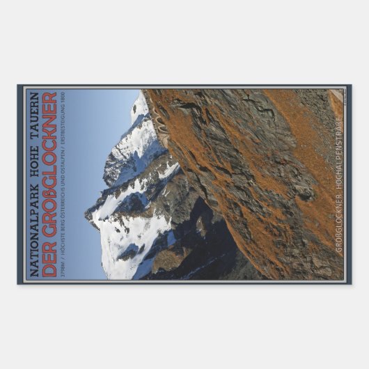 Home Tauern - Großglockner Rechthoekige Sticker (Voorkant)