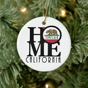 HOME Temecula California Keramisch Ornament