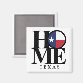 HOME Texas Magnet Carré 2x2 (Recto/Verso)