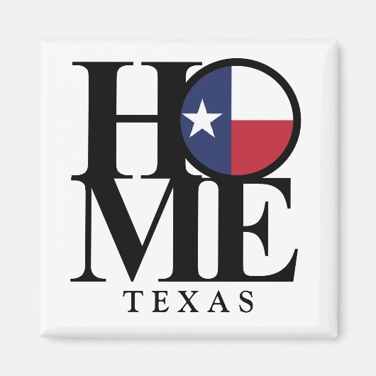 HOME Texas Magnet Carré 2x2 (Devant)