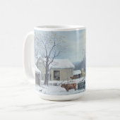 HOME THANKSGIVING (1861)  Kunst Kerst Mok (Voorkant links)