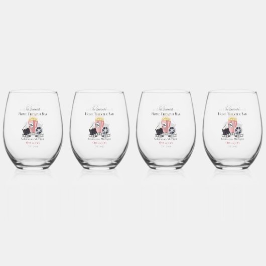 Home Theater Bar Vins Stemless Verres Verre Vaisse (Recto)