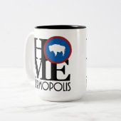 HOME Thermopolis 15oz Tweekleurige Koffiemok (Voorkant links)