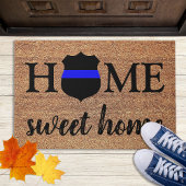 Home Thin Thin Blue Line Police Deurmat