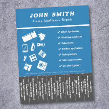 Home Toestel Reparatie Tear Off Strips Flyer