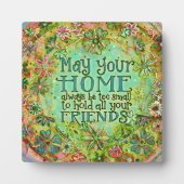 Home Too Small Irish Quote Green Fun Inspirivity Fotoplaat (Voorkant)