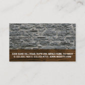 Home Tools | Achtergrond van de Wood Rock Visitekaartje (Achterkant)