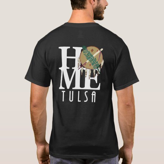 HOME Tulsa Oklahoma (achterafdruk) T-shirt (Achterkant)