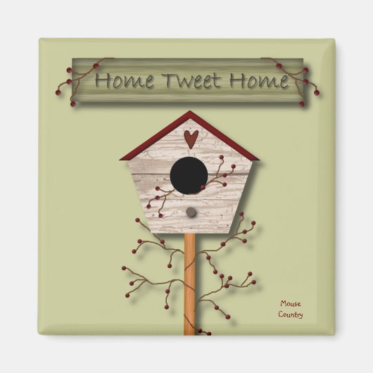 Home Tweet Thuismagneet Magneet (Voorkant)