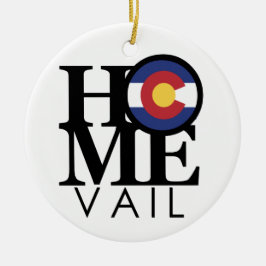 HOME Vail Colorado Keramisch Ornament