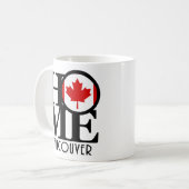 HOME Vancouver (Canadese vlag) 11oz Koffiemok (Voorkant links)