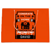 Home Verbetering Gefeliciteerd Groot Cadeauzakje (Voorkant)