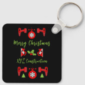 Home Verbetering Kerstcadeaus Sleutelhanger (Achterkant)