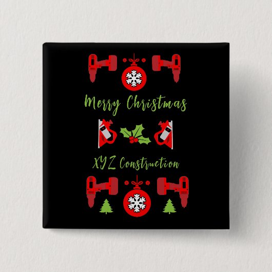 Home Verbetering Kerstcadeaus Vierkante Button 5,1 Cm (Voorkant)