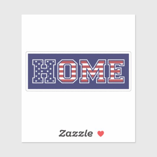 HOME VERENIGDE STATEN STICKER (Vel)