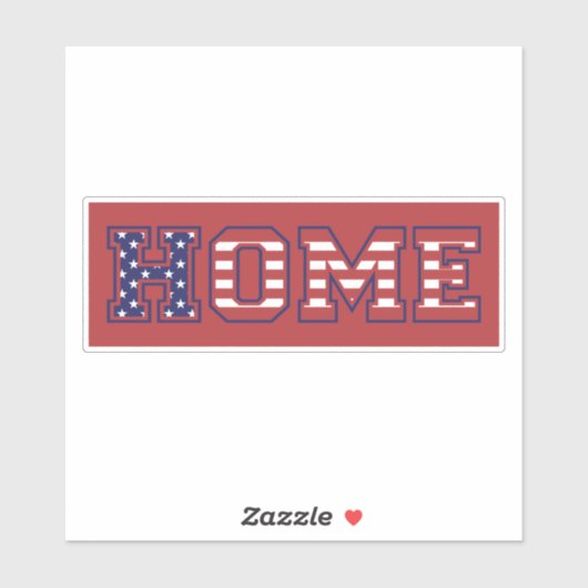 HOME VERENIGDE STATEN STICKER (Vel)