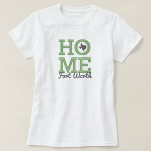 HOME - Vette letters & Texas Vorm Groen Grijs T-shirt