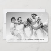 Home voor de Feestdagen die een aankondigingskaart Feestdagenkaart (Achterkant)