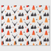 Home voor de Feestdagen | Kerstmis Cadeaupapier (Vlak)