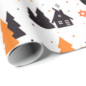 Home voor de Feestdagen | Kerstmis Cadeaupapier (Rol Hoek)