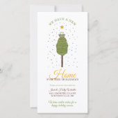 Home voor de Feestdagen Nieuw adres Aankondiging (Voorkant)