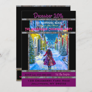 Home voor Kerstfeest Uitnodiging