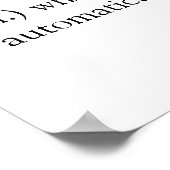 Home: Waar de WiFi automatisch verbinding maakt Poster (Hoek)